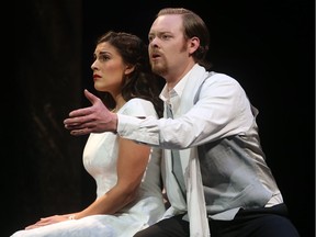 SASKATOON, SK - June 12, 2017 - Emma Johnson and Iain MacNeil perform a scene from Saskatoon Opera's Don Giovanni during a media call at the Remai Arts Centre in Saskatoon on June 12, 2017. (Michelle Berg / Saskatoon StarPhoenix)
Michelle Berg, Saskatoon StarPhoenix