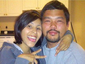 In this photo supplied to The Saskatoon StarPhoenix, 30-year-old Marla Chief, left, with her common law partner and the farther of her two children, Patrick Dong, whose body was discovered outside of Saskatoon in October 2016. During a court appearance for the accused on June 13, 2017 Crown prosecutors said they want the teenager sentenced as an adult.