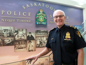 Chief Clive Weighill at the Saskatoon Police Service headquarters on Aug. 8, 2016. (Michelle Berg / Saskatoon StarPhoenix)
