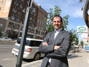 Brent Penner, executive director of the Downtown Saskatoon business improvement district, says he would like to see solutions from those who oppose more restrictions on panhandling. (MICHELLE BERG/The StarPhoenix)