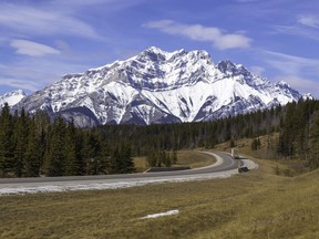 The TransCanada Highway Leading into Banff National Park.