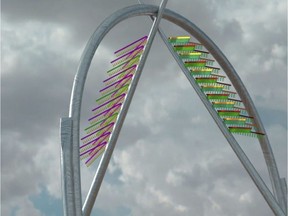 A computer rendering of the sculpture Where Our Paths Cross, which commemorates the history of First Nations and Metis people in Saskatoon. The sculpture is proposed to be located in Victoria Park if city council gives its approval. (City of Saskatoon) (June 2, 2017) (for Saskatoon StarPhoenix)