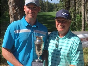 Paul Raycroft (left) is the 2017 Scotia Wealth Open champion as awarded by tournament organizer Dean Prosky.