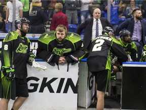 Rush players and coaches ponder what might have been after losing an overtime decision to the Georgia Swarm in their NLL final.