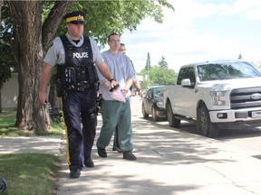 Steven Lee Lewis leaves Court of Queen's Bench in Melfort on June 28, 2017 after being sentenced to life in prison with no chance of parole for 22 years in the shooting death of his ex-wife Stacey Lewis.