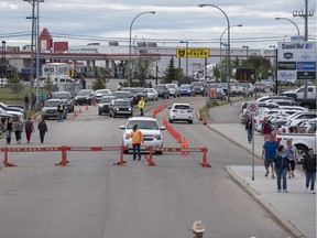 The parking lot at SaskTel Centre on Friday, June 9, 2016 for the first Garth Brooks concerts for the night.