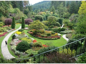 The Sunken Garden, the first theme garden created in Butchart Gardens. (Jackie Bantle photo)