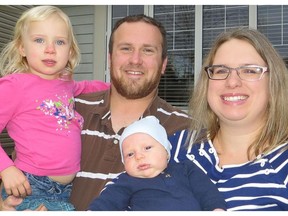 Jordan Van De Vorst, 34; Chanda Van De Vorst, 33; daughter Kamryn, age five; and son Miguire, age two. This photo was posted on Chanda Van De Vorst's Facebook page two years ago.