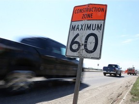 Saskatoon police say they have issued 200 tickets for speeding in construction zones since May 1, including one for $764. (MICHELLE BERG/The StarPhoenix)