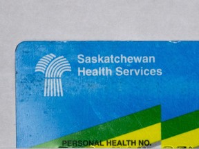 A Saskatchewan Health Services card.