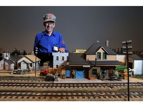Scott Gibb, 89, is part of the Saskatoon Railroad Modellers, a group of model railroad enthusiasts who created the miniature train exhibit at the Western Development Museum. Michelle Berg, Saskatoon StarPhoenix