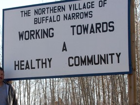 Buffalo Narrows sign