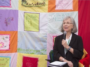 Chief Commissioner Marion Buller gives her closing remarks following the National Inquiry into Missing and Murdered Indigenous Women and Girls in Whitehorse, Yukon, on Thursday, June 1, 2017