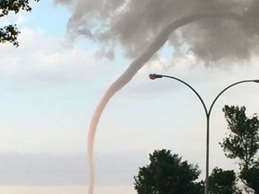 A tornado was spotted near Alida, Sask. on July 5, 2017