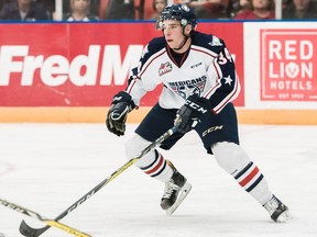 Seth Bafaro, acquired by the Saskatoon Blades Thursday from the Tri-City Americans.