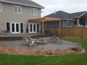 Hardscaping materials are more textured and more roughly hewn for 2017, according to the experts at Vision Landscape and Design. Patio stones that look like wood are popular, as are unfinished stones with rough edges.