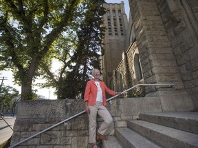 Saskatoon Heritage Society president Peggy Sarjeant is "delighted" Third Avenue United Church in Saskatoon, SK received municipal heritage designation for city council on Monday, August 28, 2017. The designation protects certain aspects of the church from development and prevents demolition. (LIAM RICHARDS/The StarPhoenix)