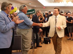 Ken Cheveldayoff announces his bid for leadership of the Saskatchewan Party at the Sheraton Cavalier in Saskatoon.