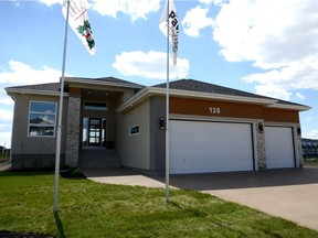 Pawluk Homes impresses with this stunning new floor plan. Located at 135 Glacial Shores Crt, this 1,914 square foot bungalow is a spacious and stylish entry for SRHBA Parade of Homes. (Jennifer Jacoby-Smith/The StarPhoenix)