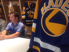 The Pacman logo is back and so is Saskatoon Blades head coach Dean Brockman and his assistants as the Blades announced Thursday that the entire coaching staff has signed a two-year extension.
By Darren Zary, Saskatoon StarPhoenix