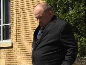 Normand Lavoie leaves Melfort Court of Queen's Bench on May 30, 2017