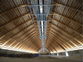 Inside a potash storage building at K+S Potash Canada's new $4.1 billion Legacy mine near Bethune.