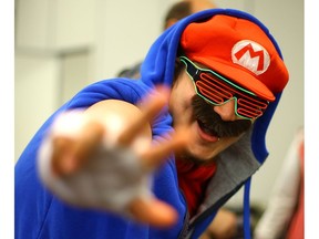 Justin Henry is Mario at SaskExpo at Prairieland Park in Saskatoon on September 17, 2017.