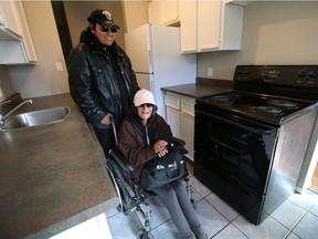 Mary-Ann and Jonathan McLeod take a look at their new apartment in Saskatoon on September 27, 2017. (Michelle Berg / Saskatoon StarPhoenix)