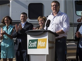 Scott Moe at his Sask. Party leadership campaign announcement.