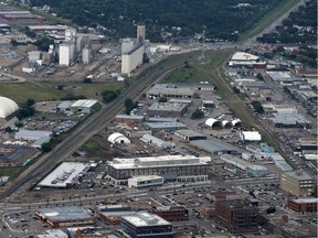 This 2014 aerial photo shows the City of Saskatoon's city yards, which the city has determined has mid- to long-term development potential. (GREG PENDER/The StarPhoenix)