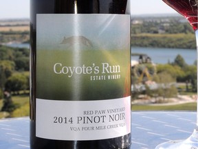 Coyote's Run Red Paw Vineyard Pinot Noir (James Romanow photo)