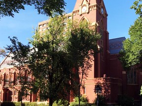 St. John's Anglican Cathedral in Saskatoon in 2017. The church is celebrating 100 years of services on Oct. 7, 2017. Supplied Photo.