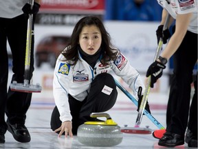 Japan's Satsuki Fujisawa, shown at the 2016 world championship in Swift Current, is in Saskatoon for this week's World Curling Tour stop.