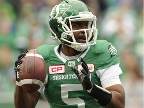 Quarterback Kevin Glenn and the Riders' offence struggled in the first half of Friday's game against the Redblacks.
