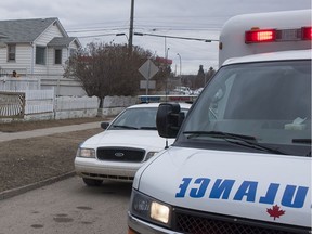 Police and ambulance responded to the scene in Saskatoon