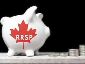 RRSP Canadian Registered Retirement Savings Plan concept