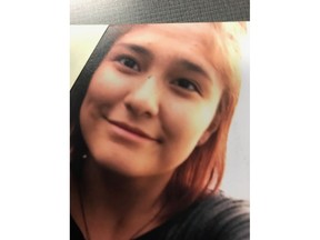 Saskatoon police are looking for 15-year-old Destanie Dawn Desjarlais, who was last seen after 8 p.m. on Monday (Oct. 2) evening. Uploaded Oct. 2, 2017. Saskatoon Police handout photo.
Saskatoon Police Service