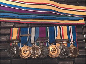 Nine medals were stolen from a home in Kindersley between Oct. 21 and Oct. 23. Uploaded Oct. 24, 2017. RCMP handout
RCMP handout