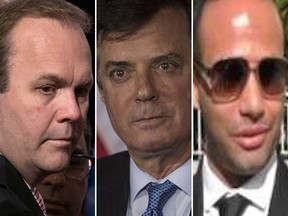 Rick Gates, Paul Manafort and George Papadopoulos.