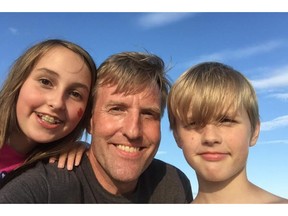 Paul Schulz with daughter Raven and son Jade. The Saskatoon-born actor died on Oct. 24 at the age of 48.