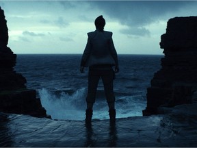This image released by Lucasfilm shows a scene from the upcoming "Star Wars: The Last Jedi," expected in theaters in December.