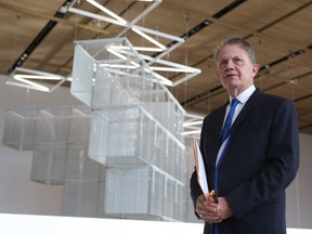 Remai Modern executive director and CEO Gregory Burke, seen here inside the art gallery on Oct. 19, is scheduled to appear at Saskatoon city hall Monday to present the gallery's 2018 budget.