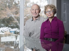 Elaine (right) and Sherwood Sharfe at their home in Saskatoon, SK on Friday, November 3, 2017. (Saskatoon StarPhoenix/Liam Richards)