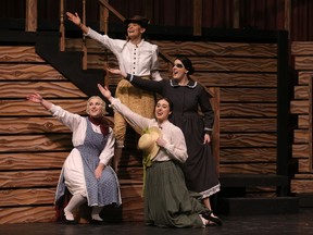 Saskatoon Summer Players' Julia MacPherson, Robin Burlingham,  Heather Currie and Siarra Riehl perform in Little Women The Musical at the Broadway Theatre in Saskatoon on November 6, 2017. (Michelle Berg / Saskatoon StarPhoenix)
Michelle Berg, Saskatoon StarPhoenix
