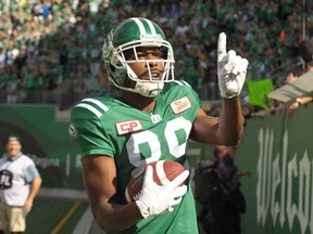 Receiver Duron Carter is among the Riders' 22 pending free agents.