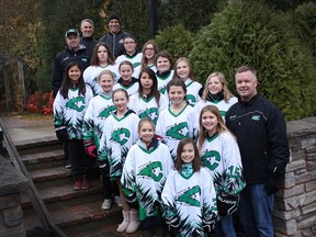 The Saskatoon Comet Storm girls' pee wee team wlll represent Saskatchewan at the Bell Capital Cup at the end of December in Ottawa. The team will have a chance to play on the outdoor rink outside of the Parliament building.