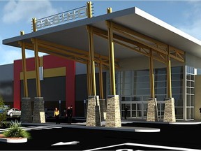 Architect's drawing of the Golden Horse Casino being built in Lloydminster. Photo courtesy SIGA.com