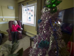 Leona Henry at her home in Sunnyside Care Home in Saskatoon on Friday, December 1, 2017.
