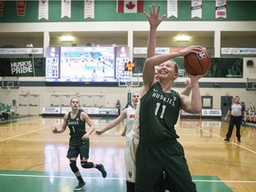 The U of S Huskies women's basketball team clinched a playoff game next weekend.