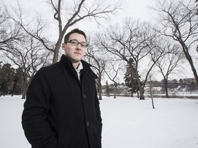 Saskatoon Rhodes Scholar, Nik Carverhill, who hopes to turn prestigious scholarship into opportunity to help Saskatoon, stands for a portrait in Kiwanis Park in Saskatoon, Sask. on Dec. 2, 2017.